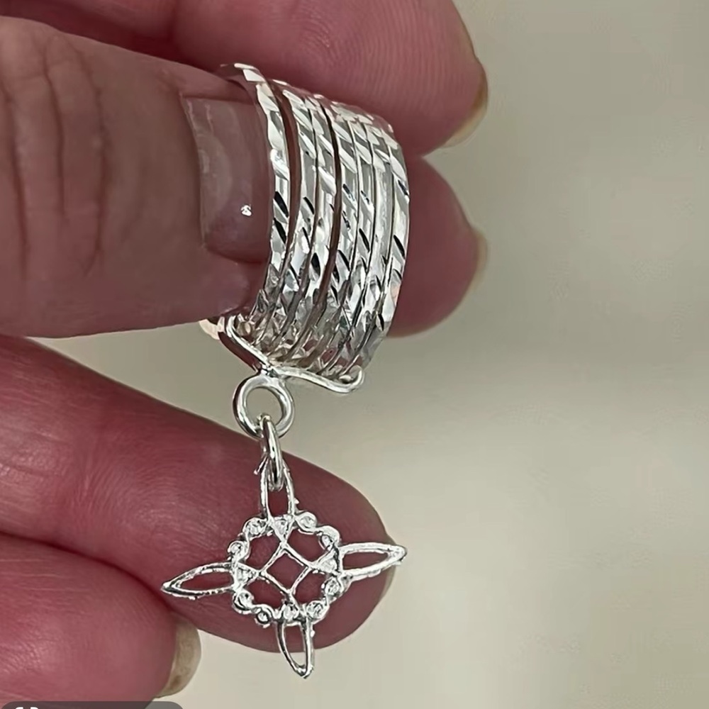 925 Sterling Silver Witch Knott Semanario Ring | Semanario nudo De Bruja
